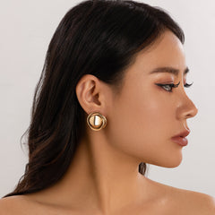 Elegant Silver Swirl Earrings