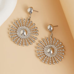 Radiant Sunburst Drop Earrings