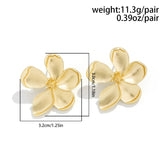 Floral Petal Statement Earrings