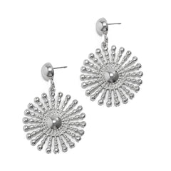 Radiant Sunburst Drop Earrings